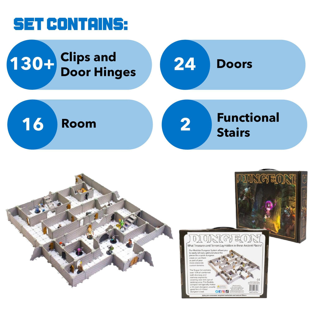Dirt Cheap Dungeons Rogue Dungeon Set door provides removable access for interactive maps.
