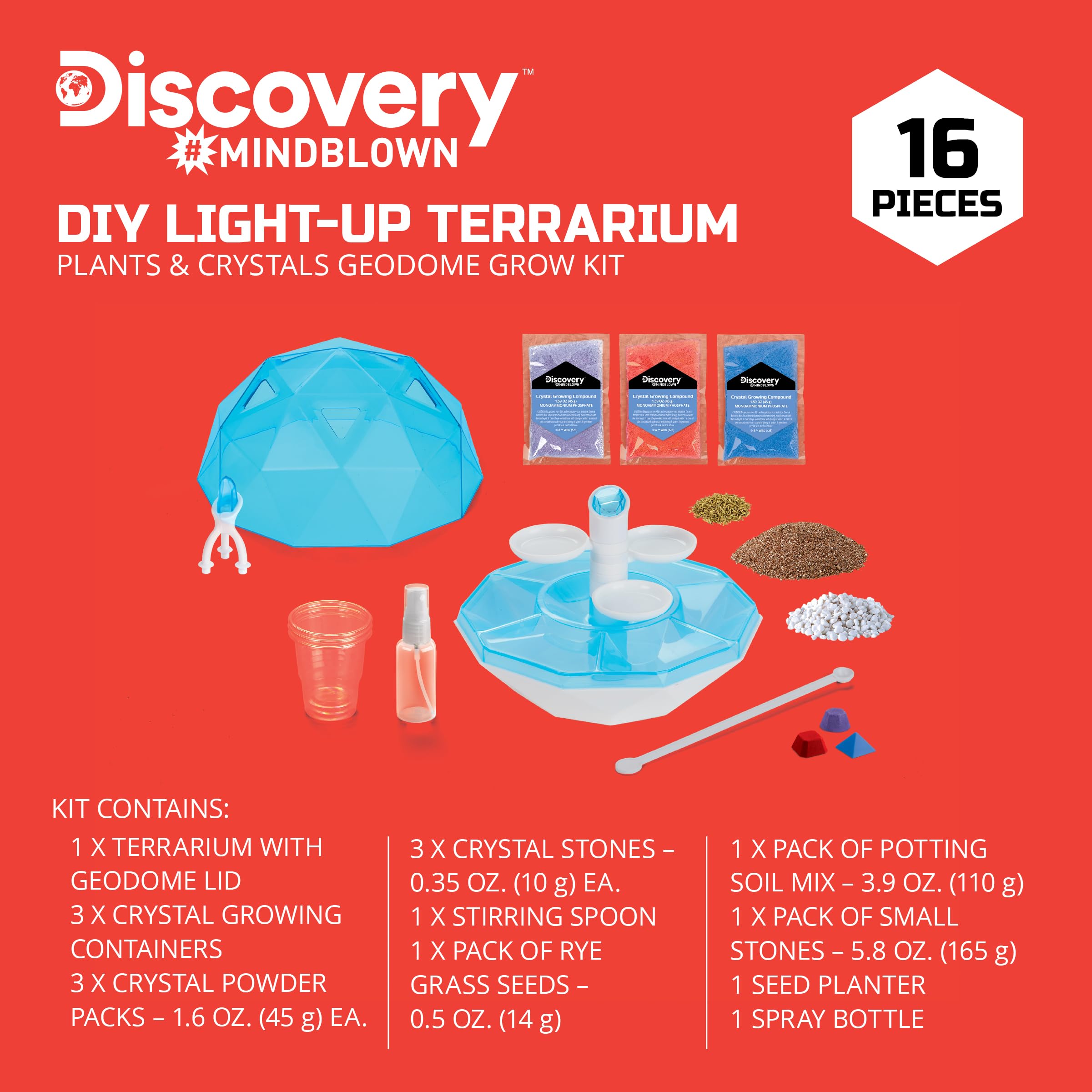 Discovery DIY Crystal growth steps guide beginners through safe crystal formation.
