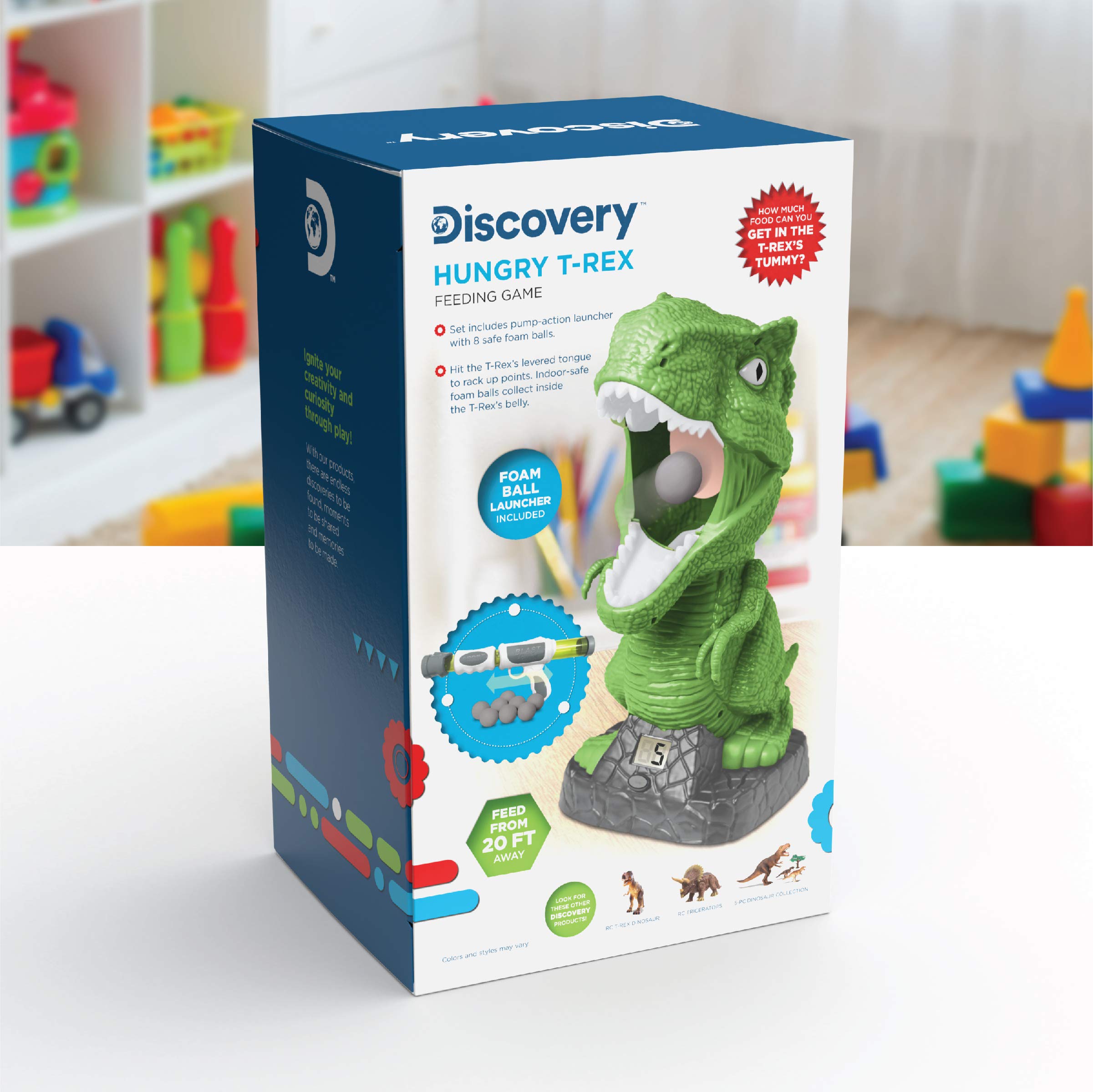 Discovery Hungry T-Rex Feeding Game makes a great birthday or holiday gift.