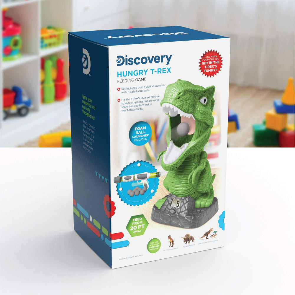 Discovery Hungry T-Rex Feeding Game makes a great birthday or holiday gift.