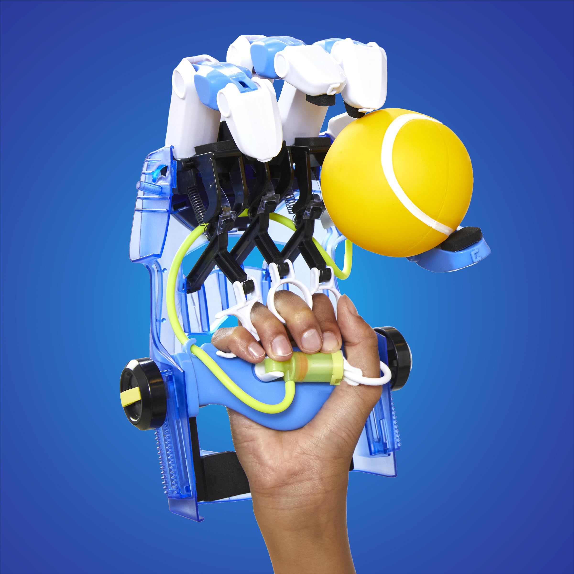 Discovery Kids bionic hand parts layout for quick building reference
