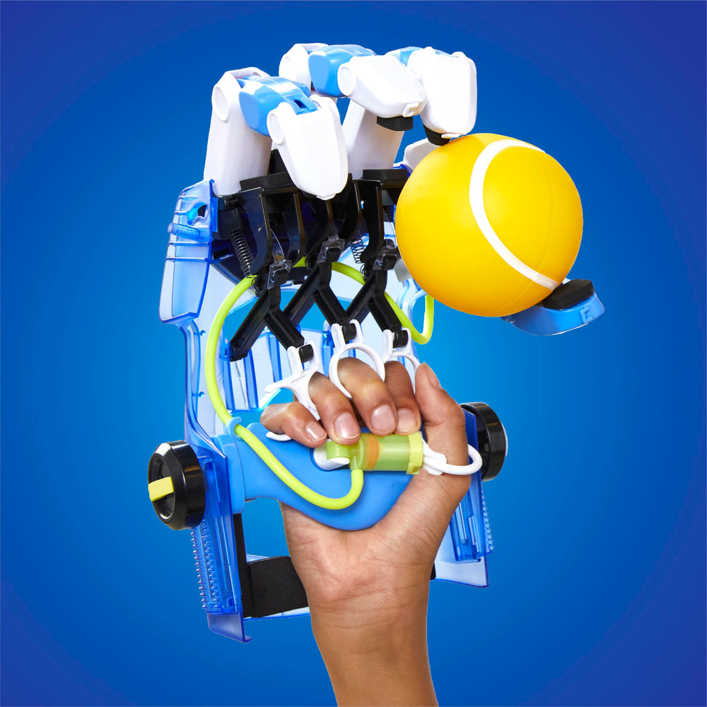 Discovery Kids bionic hand parts layout for quick building reference