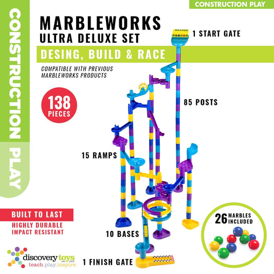 Discovery Toys Marbleworks Ultra Deluxe finish gate marks a satisfying end