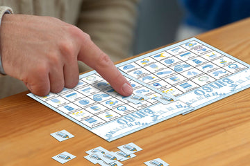 Disfuco bingo caller chips kit for organized rounds at events.