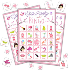 Disfuco Spa Bingo 24-card set for adult sleepovers