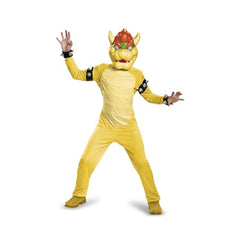 Disguise Bowser costume for kids back view showing durable stitching for play.