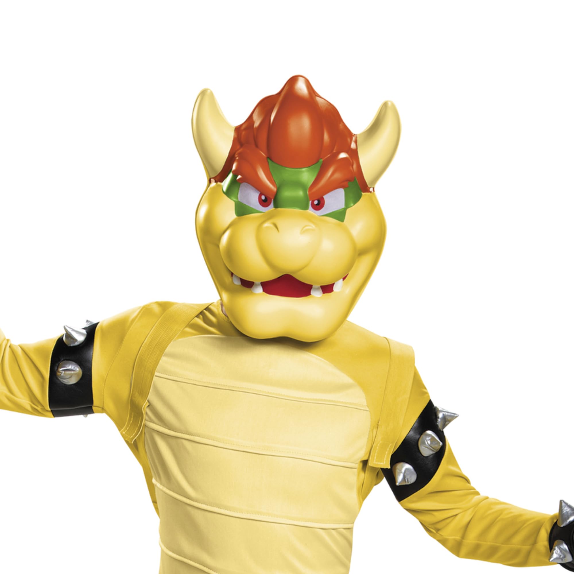 Disguise Bowser costume for kids shell pattern adds vivid Bowser character.