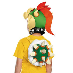 Disguise Bowser Kit headpiece, completes licensed Nintendo look for events.