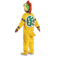 Disguise Bowser shell backpack detail adds authentic flair for quick character transformation.