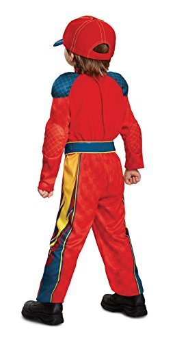 Disguise Cars 3 Lightning McQueen hat completes the licensed costume.