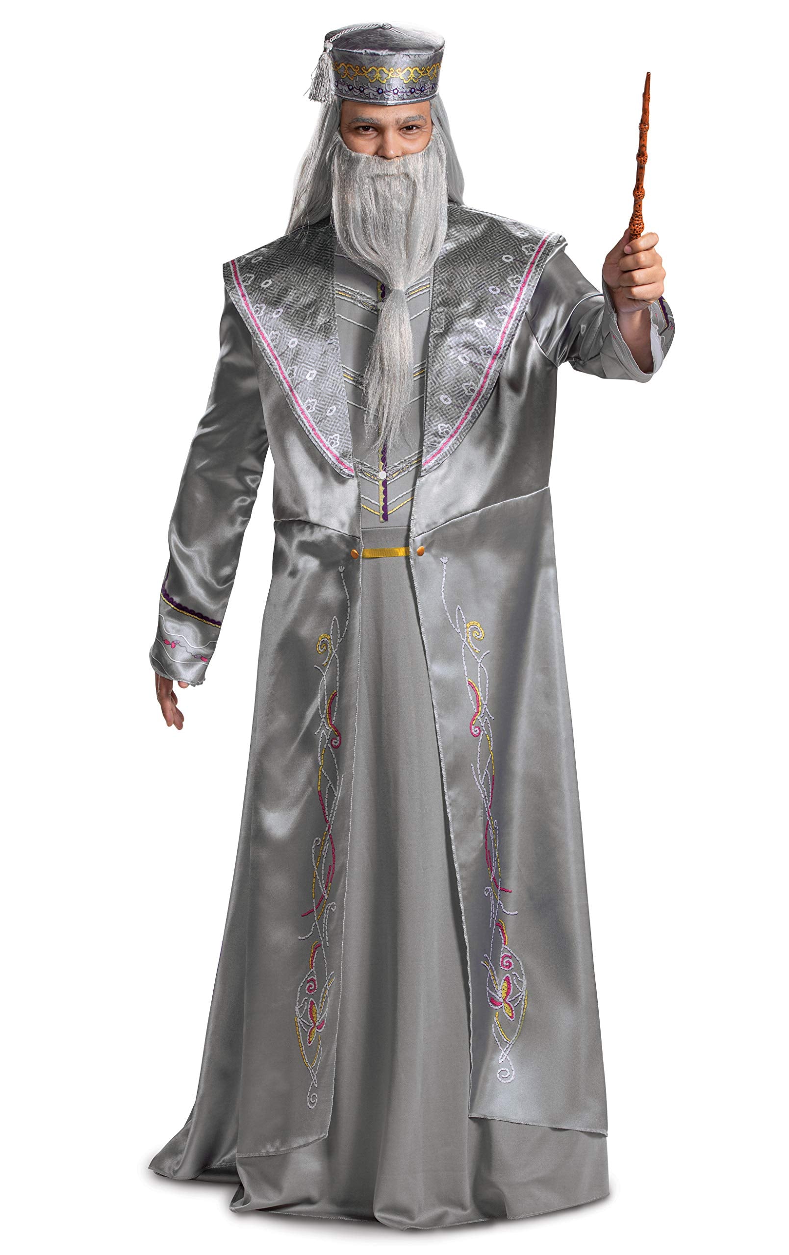 Disguise Dumbledore Wand in hand shows comfortable grip for long cosplay sessions.