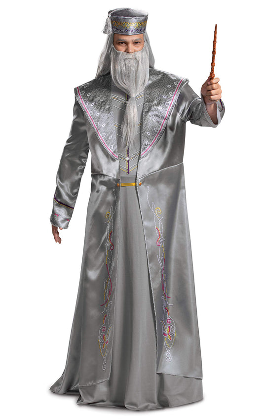 Disguise Dumbledore Wand in hand shows comfortable grip for long cosplay sessions.