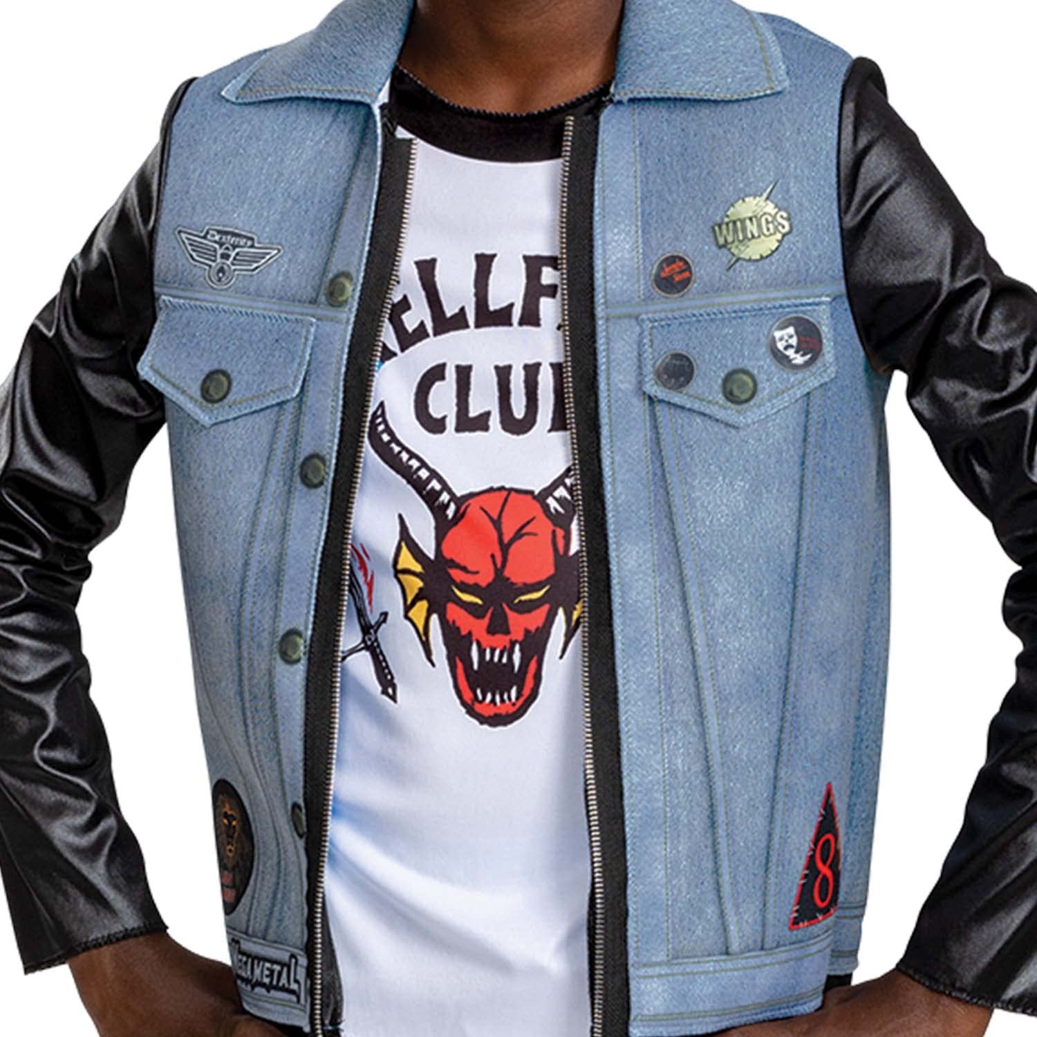 Disguise Eddie faux denim texture enhances real-world Halloween appeal