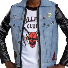 Disguise Eddie faux denim texture enhances real-world Halloween appeal