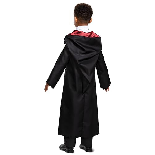 Disguise Gryffindor patch details on the robe highlight an official design.