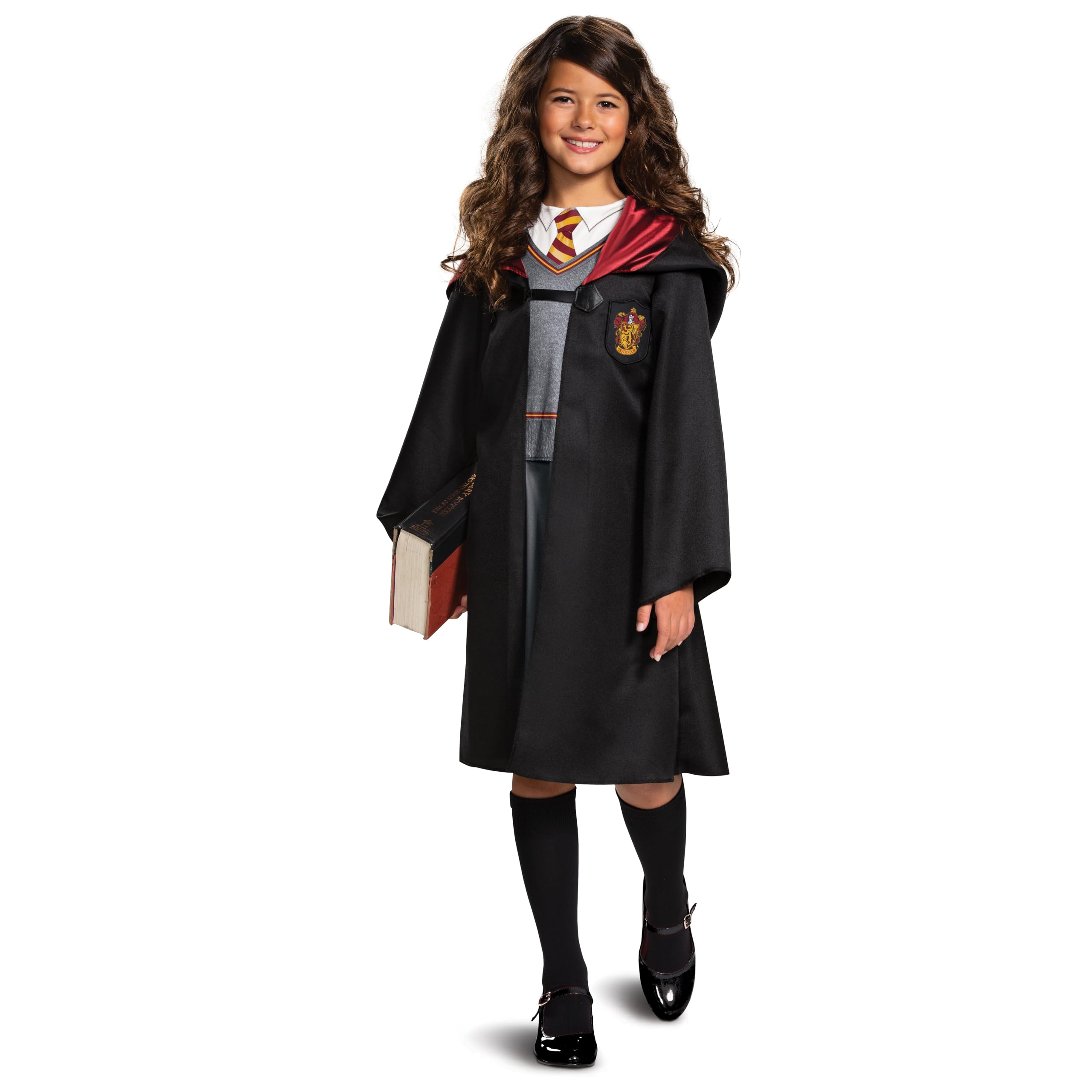 Disguise Hermione Granger costume robe-skirt attached for easy dress-up play.