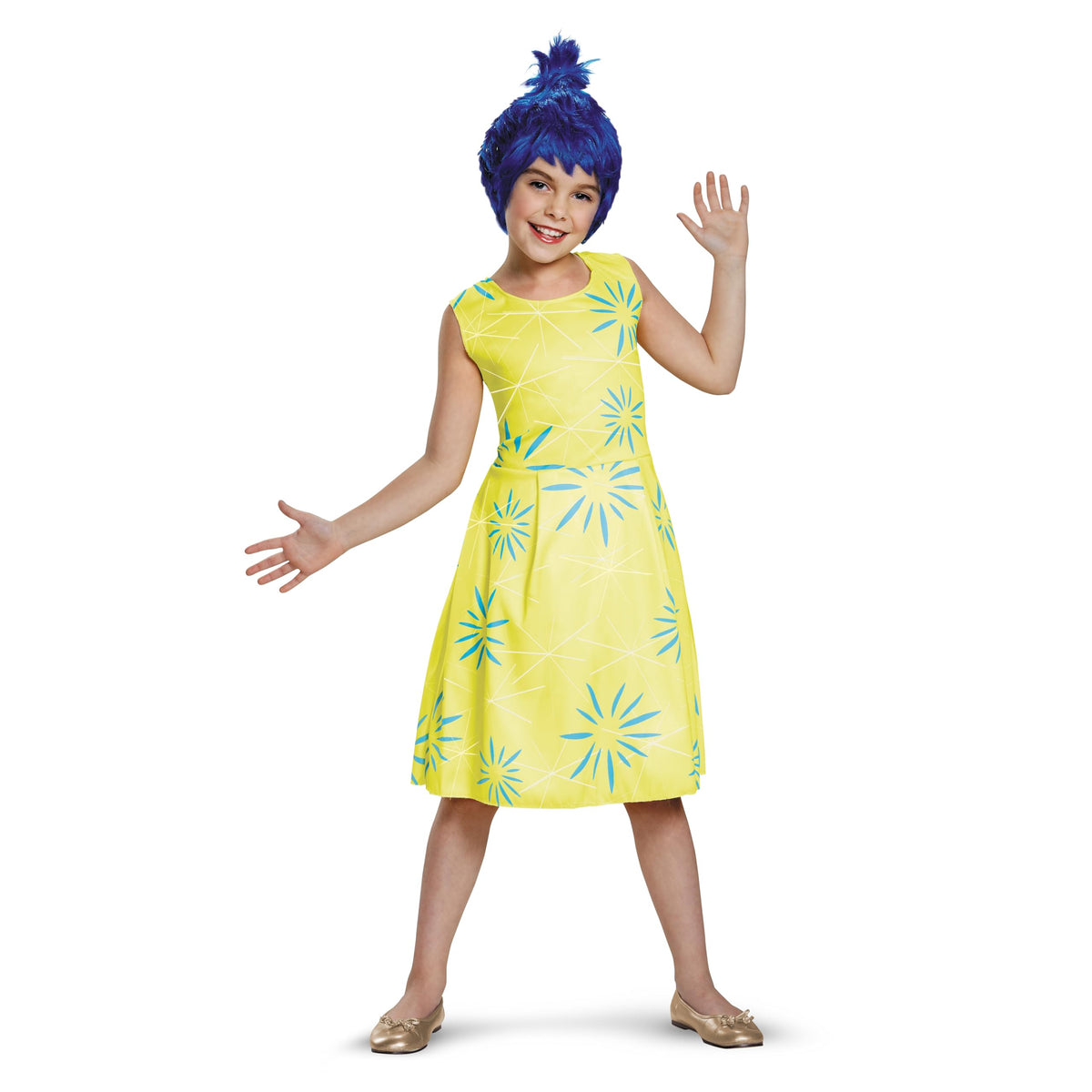 Disguise Inside Out Joy dress in bright colors for imaginative dress-up play