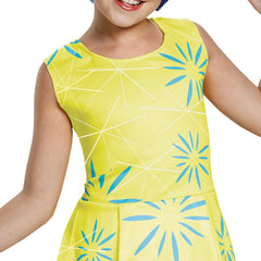 Disguise Inside Out Joy full outfit worn by a smiling child