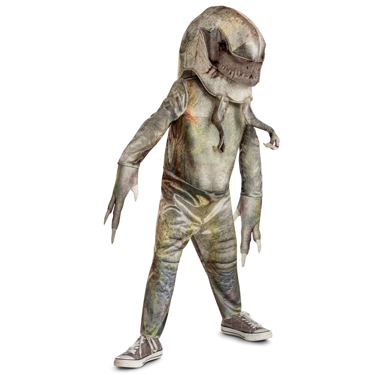 Disguise Distorus Rex jumpsuit texture detail for a realistic dinosaur look.
