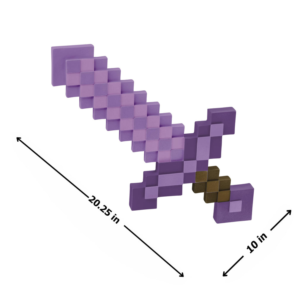 Disguise Minecraft Enchanted Sword detail-pixels, authentic game-inspired texture for authentic look.