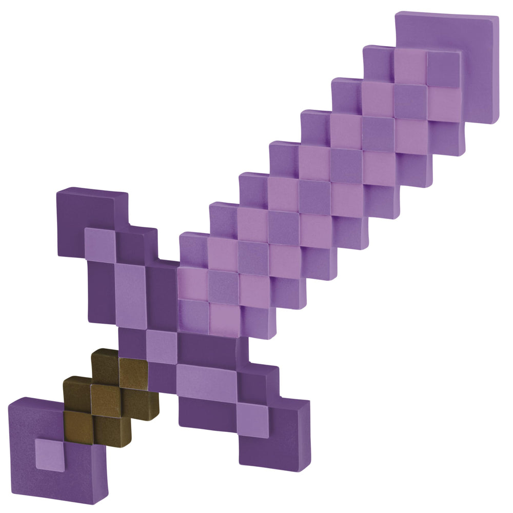 Disguise Minecraft Enchanted Sword prop, a bright plastic costume sword for imaginative play.