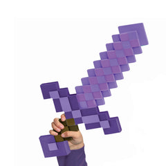 Disguise Official Minecraft sword costume add-on, lightweight plastic prop easy to wear.