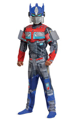 Disguise Optimus Prime muscle costume jumpsuit with bold graphics for immersive play