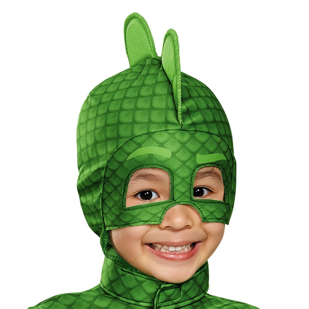 Disguise PJ Masks Gecko detachable tail enables dynamic pose and simpler dressing.