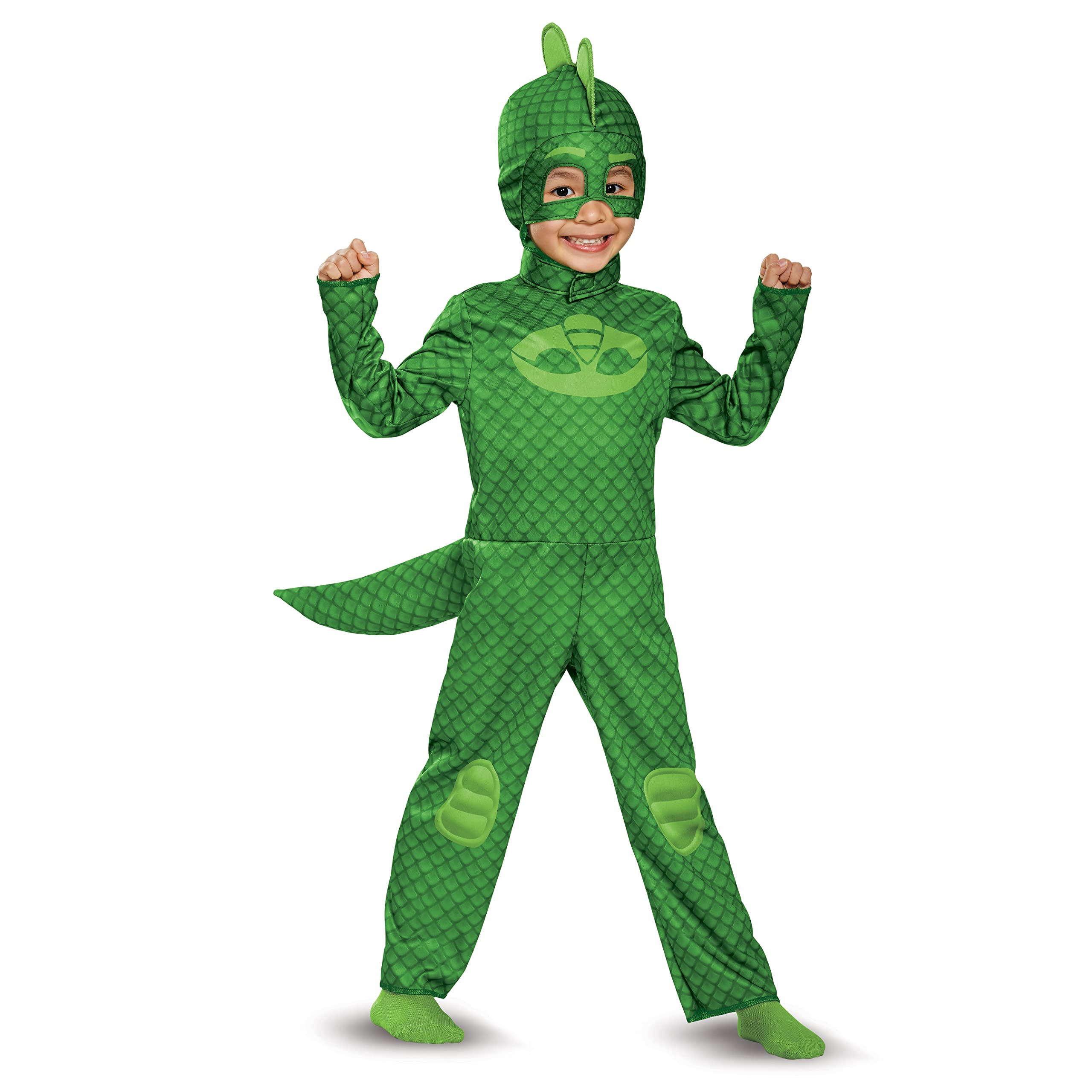 Disguise PJ Masks Gecko jumpsuit for toddlers with comfortable fabric and easy wear.