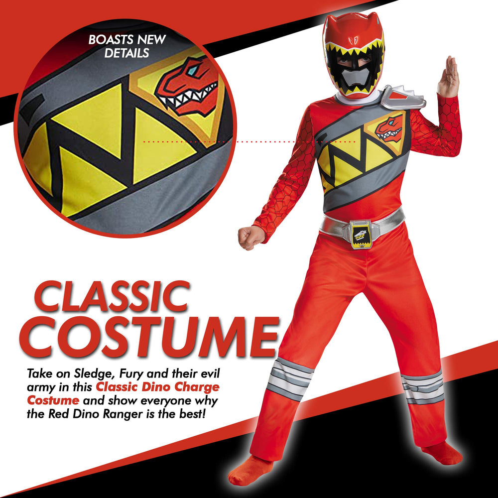 Jumpsuit detailing highlights Dino Charge armor accents