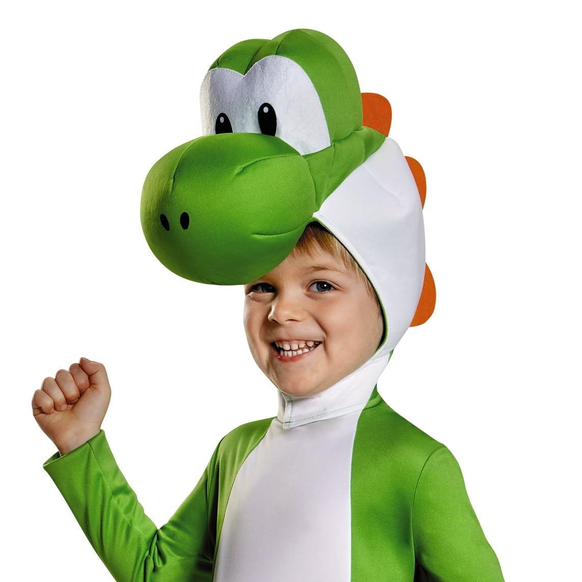 Disguise Yoshi toddler costume stuffed headpiece creates a friendly, game-accurate look