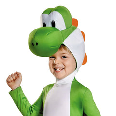 Disguise Yoshi toddler costume stuffed headpiece creates a friendly, game-accurate look