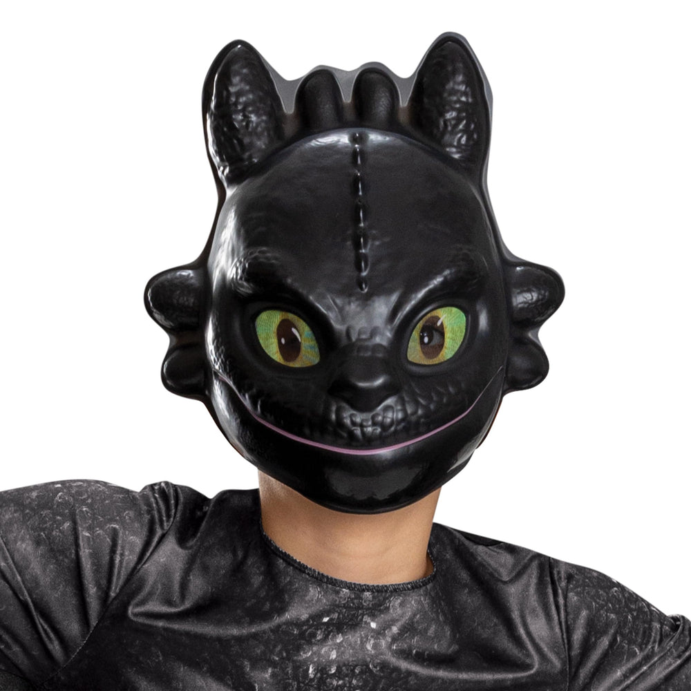 Disguise Toothless costume mask completes the look for pretend adventures