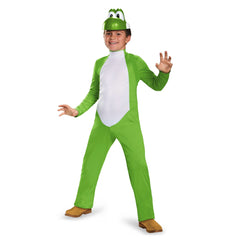 Disguise Yoshi Deluxe jumpsuit with tail for active play and costume fun
