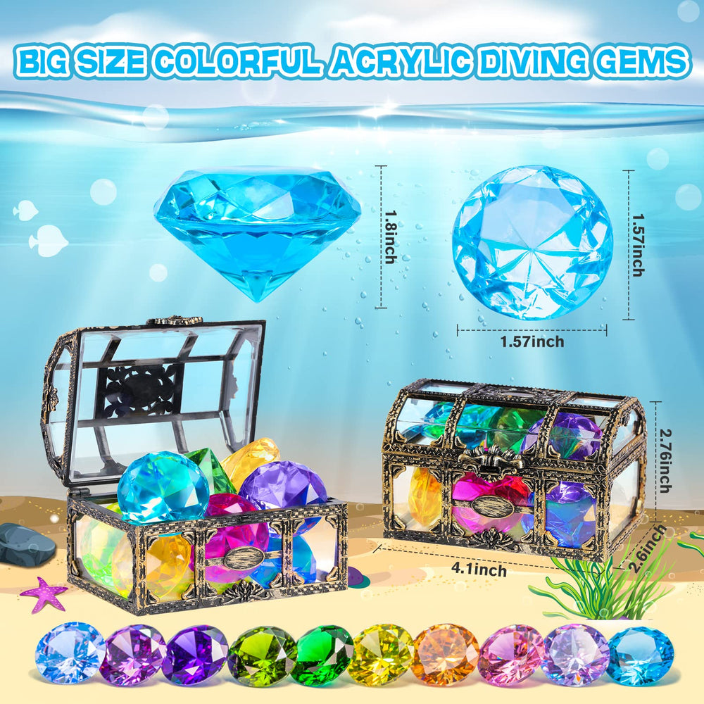 DISHIO diving gem colorful close-up with vibrant gems
