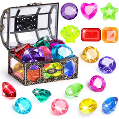 DISHIO Diving Gem treasure chest brightens pool play and invites treasure hunts.