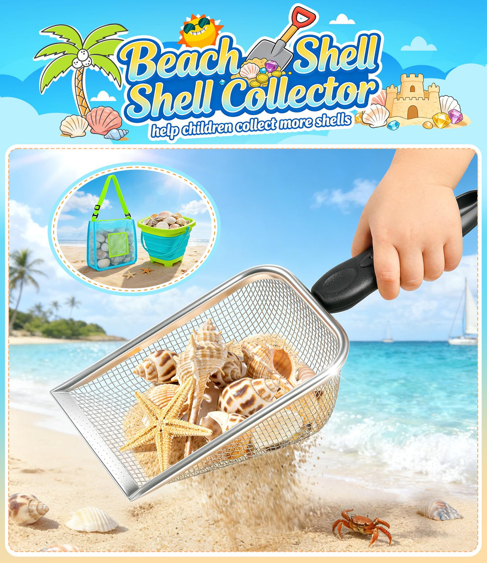 DISHIO metal sand sifters for fast, precise treasure filtering at the beach.