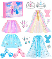 DISHIO princess dress up shoes with non-slip soles for safe pretend play.