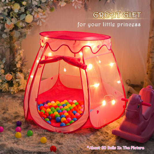 DISHIO star lights in the tent create a cozy, inviting atmosphere for quiet evenings