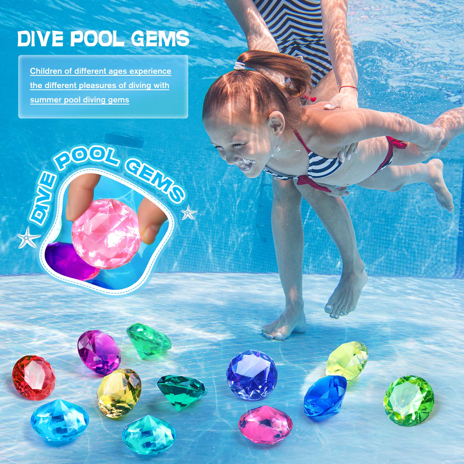 DISHIO treasure chest open with gems ready for play