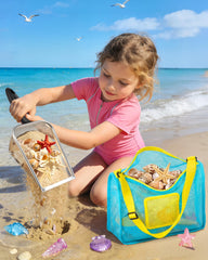 DISHIO treasure tokens and seashells spark creative beach hunts for kids.