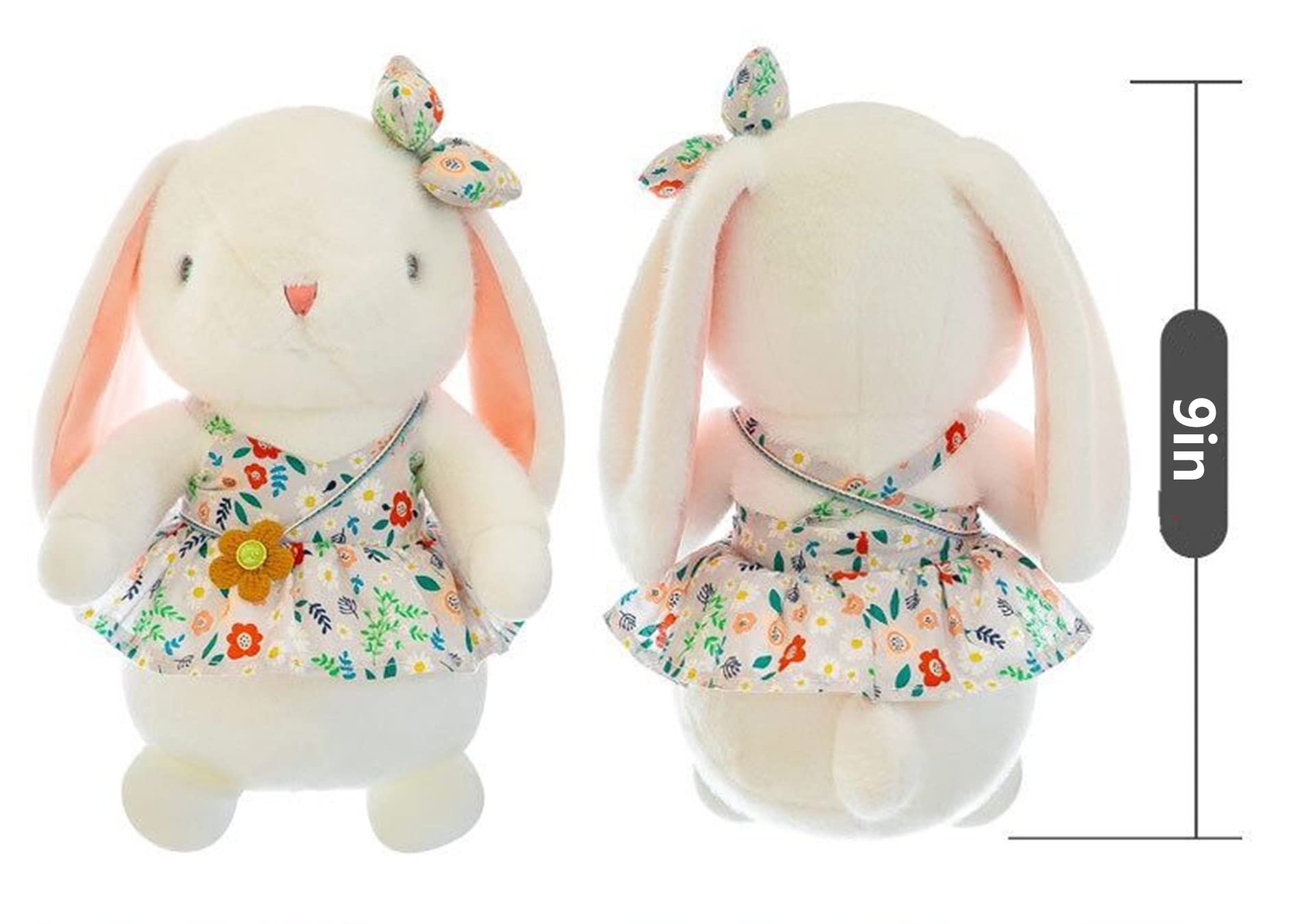 DiSiMi floral-skirted rabbit adds cute charm to playrooms.