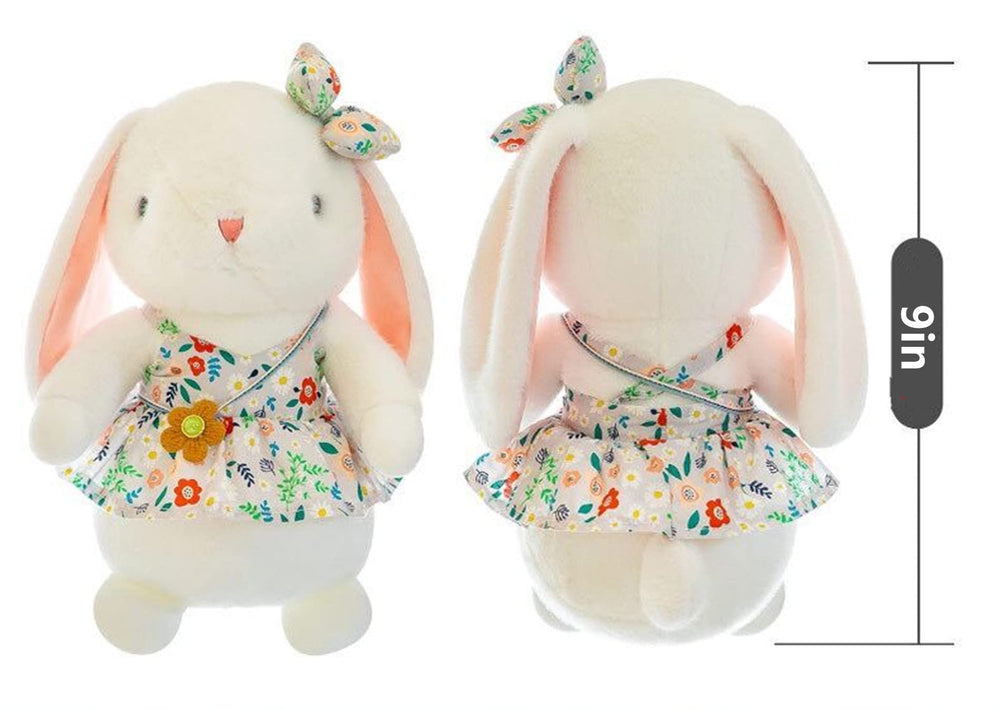 DiSiMi floral-skirted rabbit adds cute charm to playrooms.
