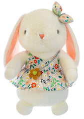 DiSiMi soft plush rabbit with flower skirt for cozy hugs.
