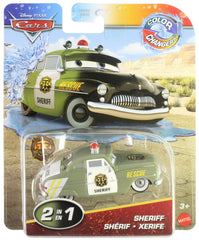 Disney Cars Color Changers show two-look transformation with warm and cold water.
