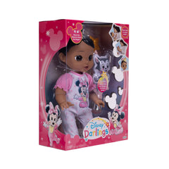 Disney Darlings Minnie 13-inch doll closed eyes create nap-time moments.