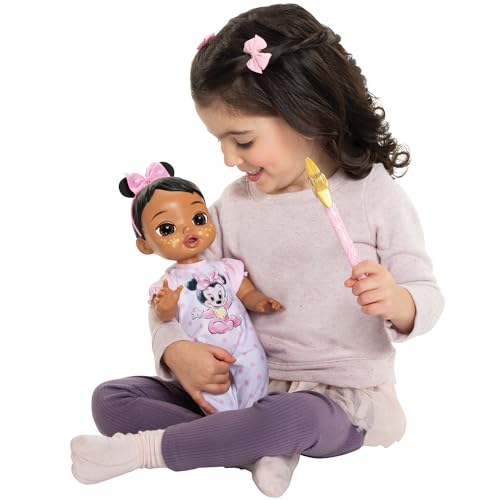 Disney Darlings Minnie 13-inch doll glowing cheeks enhances imaginative storytelling.