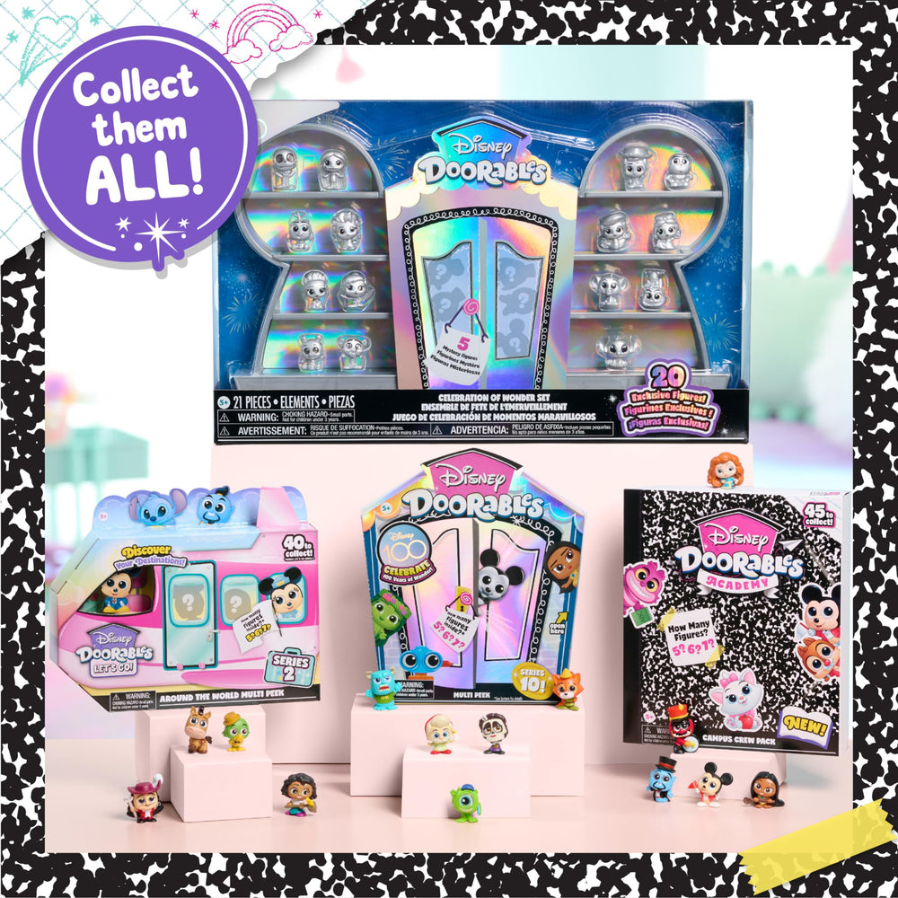 Disney Doorables collection of 45 unique characters for fans and collectors.