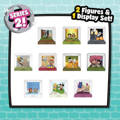 Disney Doorables 1.5-inch figurines with signature glitter eyes.