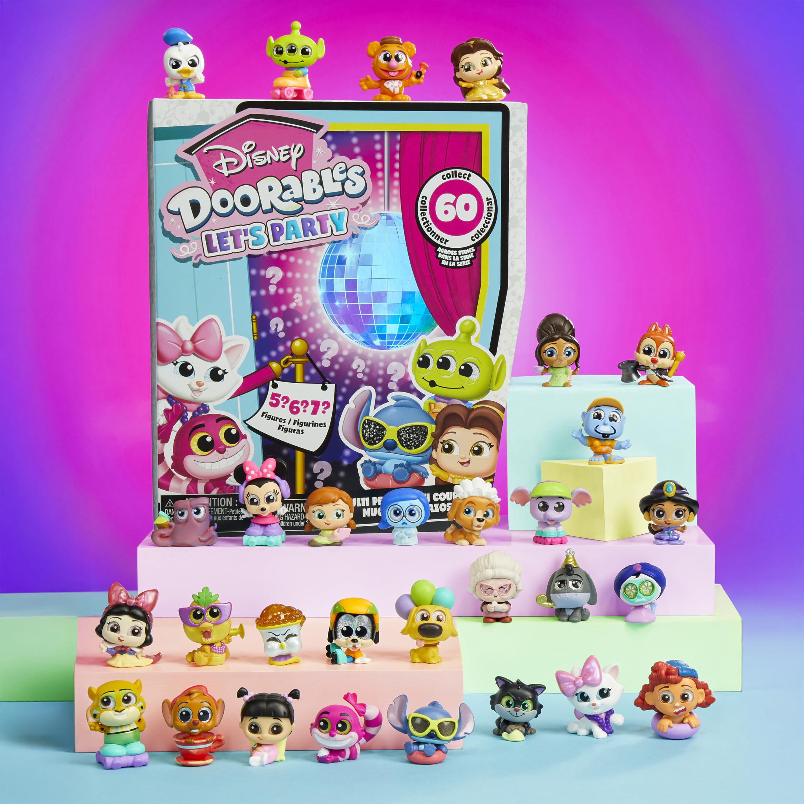 Disney Doorables Jasmine dancing focus for party-ready play and display.